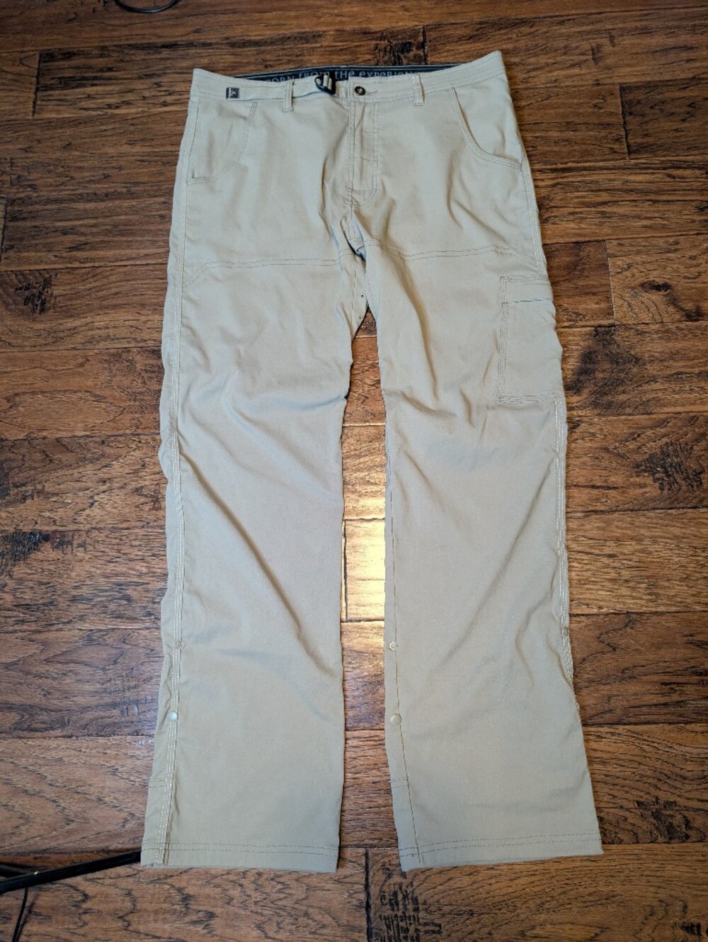 Men's Prana Pants with a built in belt Size 36